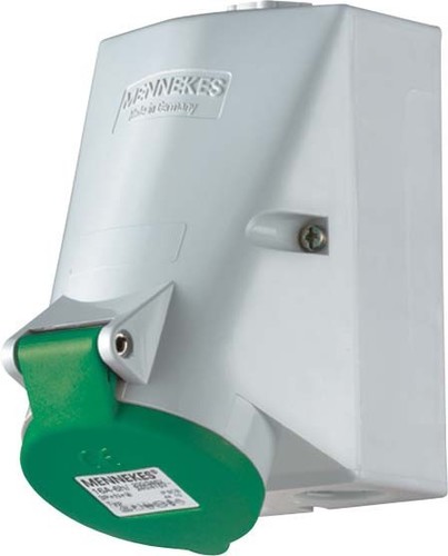 Mennekes Wanddose 16A,5p,10h,>50V,IP44 3046