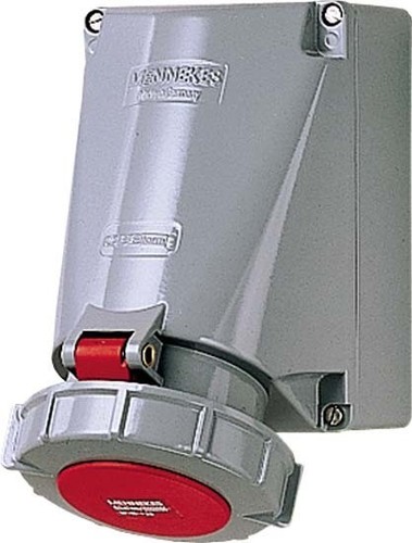 Mennekes Wanddose HW/VN 63A,5p,6h,400V,IP67 3774