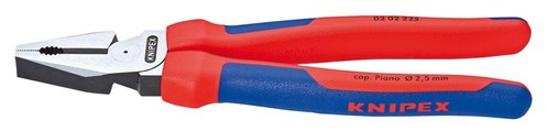 Knipex-Werk Kraft-Kombizange schwarz, 225mm 02 02 225