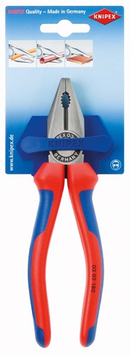 Knipex-Werk Kombizange schwarz, 180mm 03 02 180 SB