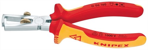 Knipex-Werk Abisolierzange isoliert, 160mm 11 06 160