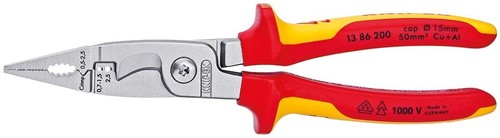 Knipex-Werk Elektro-Installationszange 200mm 13 86 200