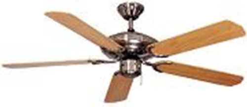 DeKo Deckenventilator chrom geb./Pinie BC 803-S SteelStar-S