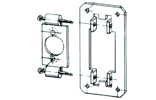 Somfy Haltebügel mit Bohrung 20mm für LS 40 9701540