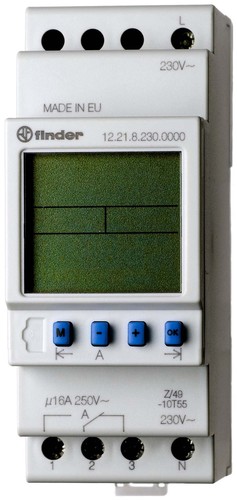 Finder Schaltuhr 1W, 16A 12.21.0.012.0000