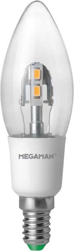 Megaman LED-Kerzenlampe 3W E14 828 klar MM 21050