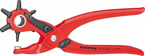 Knipex-Werk Revolverlochzange rot, 220mm 90 70 220