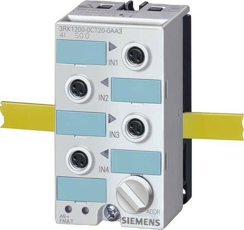 Siemens Dig.Industr. AS-I Kompaktmodul Digital, 4x1 Eing. 3RK1200-0CT20-0AA3