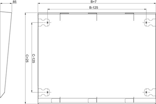 Schneider Electric Regenschutzdach 1600x500 NSYSC1650