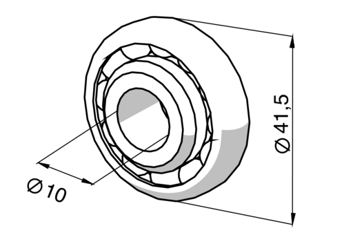 Somfy Kugellager 15mm 1781037