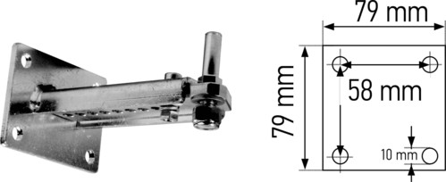 Somfy Pfostenflansch verstellb. f. Ixengo 9014609