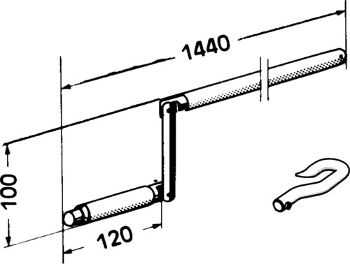 Somfy Gelenkkurbel 1440mm links 9701386