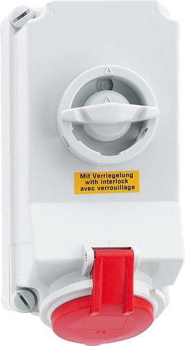 Bals Elektrotech. Wandsteckdose abschaltbar verriegelt 16A 4p 4 16038