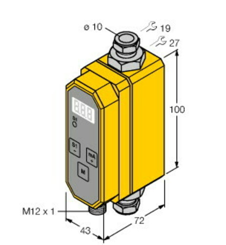 Turck Inline-Sensor m.Auswerteelektronik FCVI-10R09 #6870159