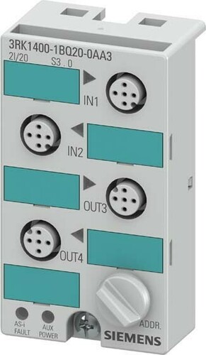 Siemens Dig.Industr. AS-Interface Kompaktmodul K45,2E/2A,IP67 3RK1400-1BQ20-0AA3