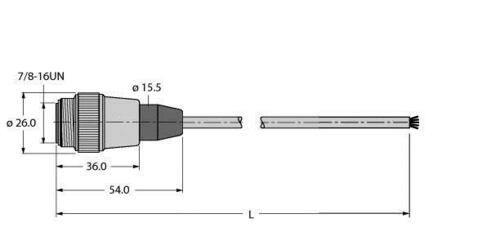 Turck Spannungsversorgungsltg. PUR RSM52-2M