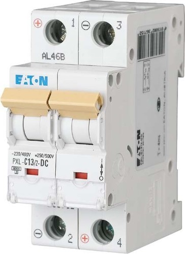 Eaton Leitungsschutzschalter 13A,2p,Steckkl.C, DC PXL-C13/2-DC