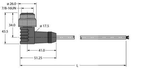 Turck Spannungsversorgungsltg. PUR WSM43-10M