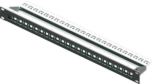 Leviton Patchpanel 24-fach 1U SIJ inline panel MMCPNLX24SIJ8MIL