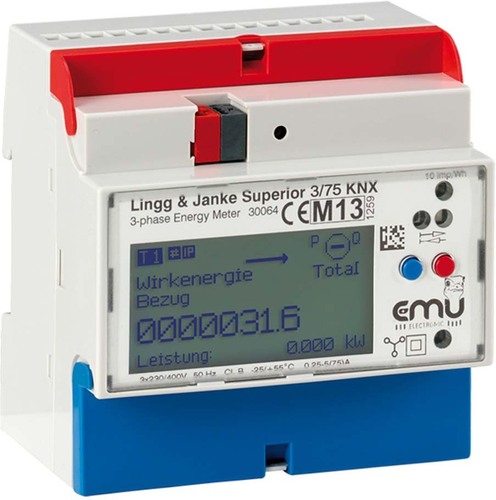 Lingg&Janke Energiezähler Superior KNX REG 3-P EZ-EMU-DSUP-D-REG-FW