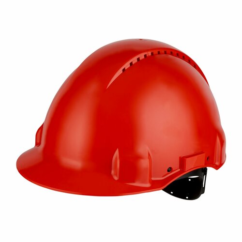 3M Deutschland Schutzhelm G3000 UV rot, belüftet G30CUR