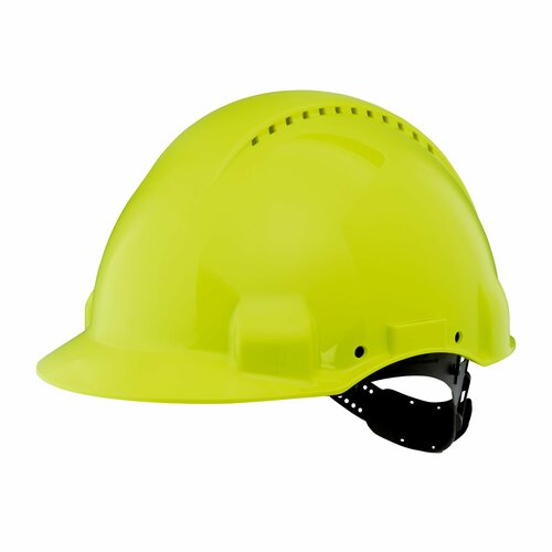 3M Deutschland Schutzhelm G3000 UV neongrün, belüftet G30CUV