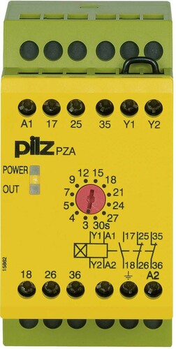 Pilz Zeitrelais anprechverz. 230VAC 1n/o 2 n/c PZA 30 #774040