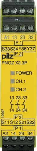 Pilz Not-Aus-Schaltgerät 24VACDC 3n/o PNOZ X2.3P #"777304