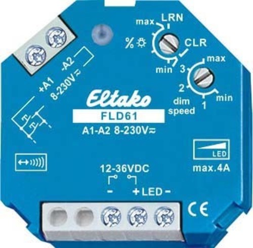 Eltako Funkaktor Dimmschalter PWM-LED,12-36VDC,4A FLD61