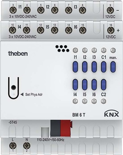 Theben Binäreingang 6-fach, o.Erweiter. BM 6 T KNX