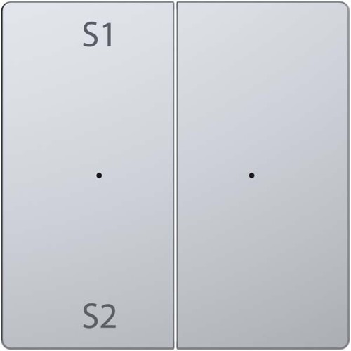 Merten Wippe f. Tastermodul 2-fach Szene1/2 blank edelstahl MEG5226-6036