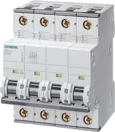 Siemens Dig.Industr. LS-Schalter 10KA,4p,B,63A,T=70mm 5SY4463-6