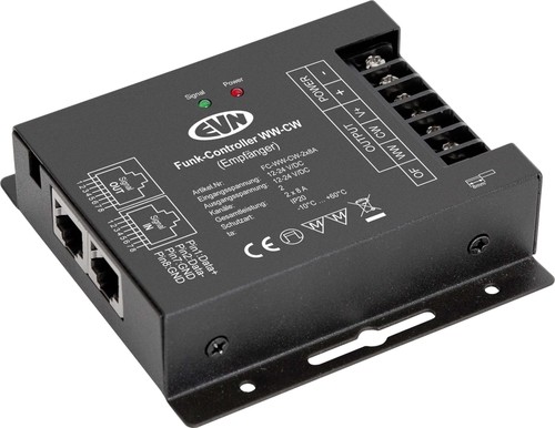 EVN Lichttechnik Funk-Empfänger-Controller 12-24V/DC-2x8A IP20 FCWWCW2X8A