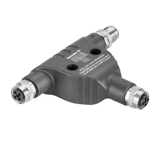 Weidmüller Adapter Polzahl: 4,T-coded SAI-T-M12-T