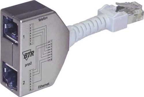 Metz Connect Cable-sharing-Adapter Ethernet/ISDN 130548-02-E Set