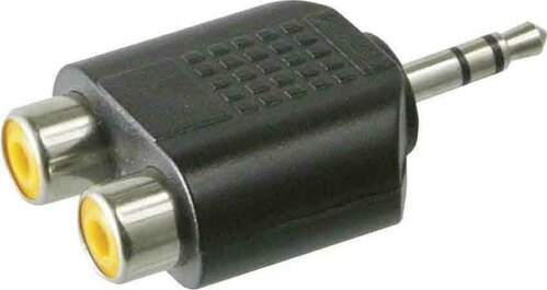 Goobay Adapter 2xKuppl.1x3,5mmStec 11604