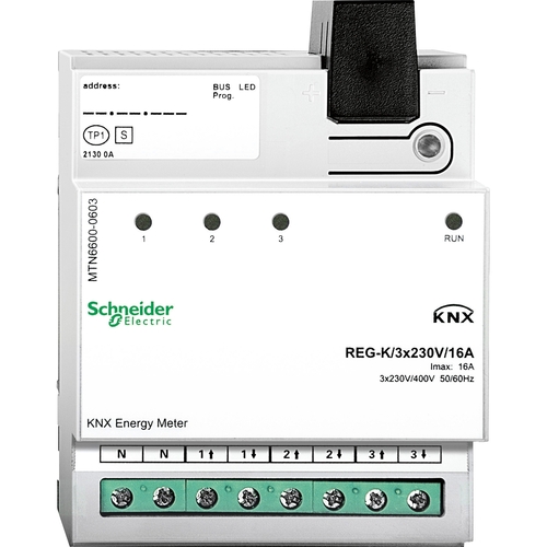 Schneider Electric KNX Energiezähler REG-K/3x230V/16 A MTN6600-0603