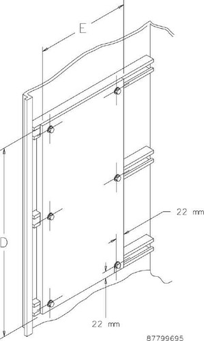 nVent Hoffman Montageplatte, 1800x600 A18SMP6GE