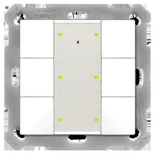 MDT technologies Taster Plus 55 6-fach, Reinweiß mat BE-TA55P6.02