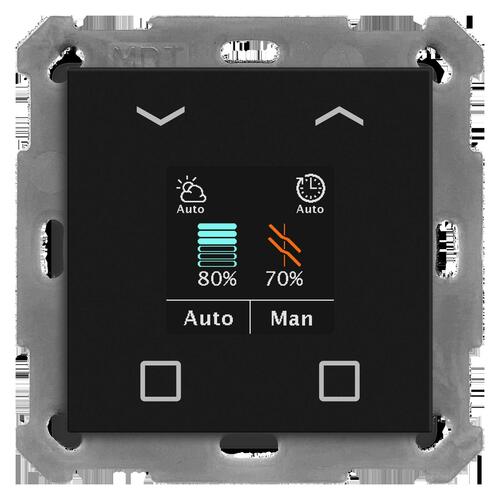 MDT technologies KNX Jalousietaster Smart55 Farbdisplay, swmatt BE-JTA550406.01