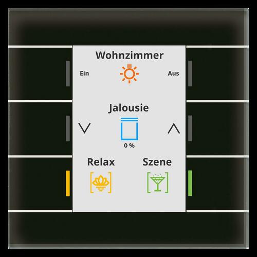 MDT technologies Glastaster II Smart mit Farbdisplay, schwarz BE-GT20S.02S