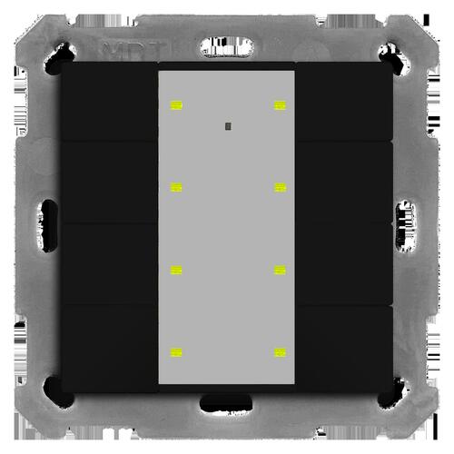 MDT technologies KNX Taster Plus 55 8-fach Schwarz matt BE-TA55P806.02