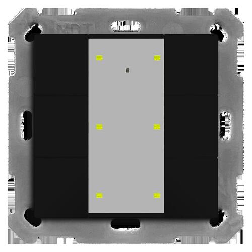 MDT technologies KNX Taster Plus TS 55 6-f. Schwarz matt BE-TA55T606.02