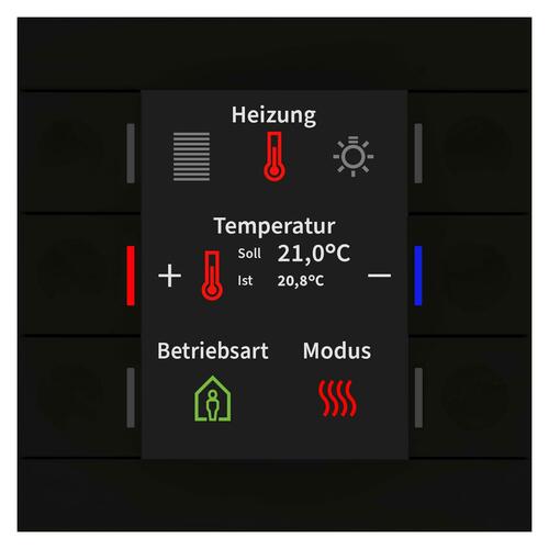 MDT technologies KNX Taster Smart 86 mit Farbdisplay BE-TAS86T06.02