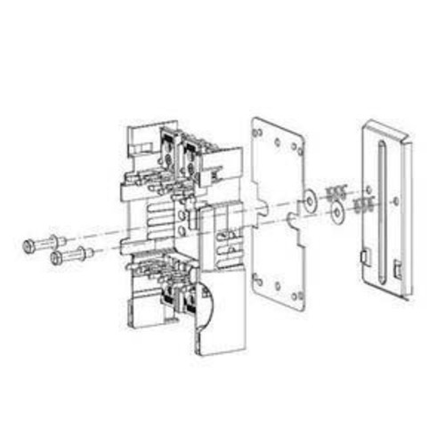 ABB Stotz S&J Aufschnappkit f.2x-DIN-Schiene DR-XLP00-2R