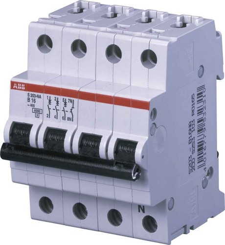 ABB Stotz S&J Sicherungsautomat 6kA 20A C 3p+N (4p) S203-C20NA