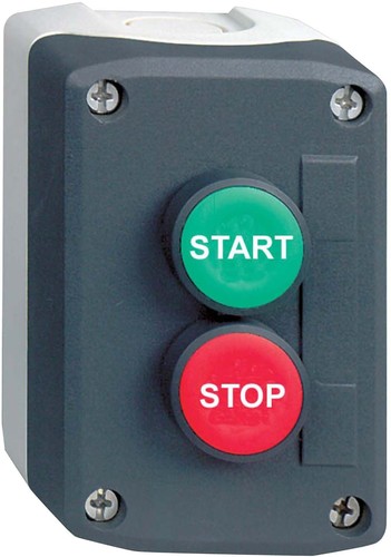 Schneider Electric Gehäuse m.2 Taster 1S1Ö (Start) (Stop) XALD215