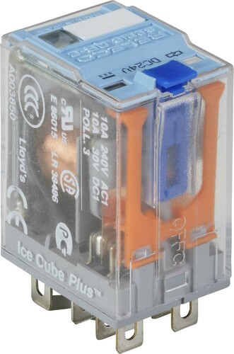 Comat Releco Miniature-Relais QRC blau 8-pin, 2 CO, BX C7-A20BX/UC24V-Relec