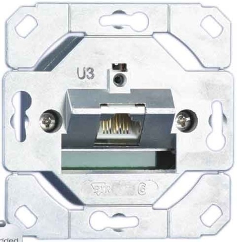 Metz Connect Anschlussdose C6A UP0 1xRJ45,UP0 TN EDATC6A-1UP0