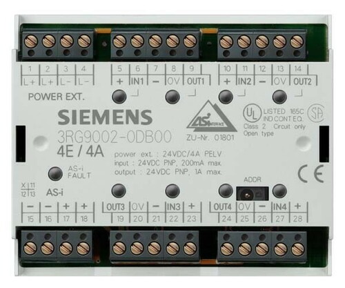 Siemens Dig.Industr. AS-Interface Modul Digital,4E/4A,2/3L 3RG9002-0DA00